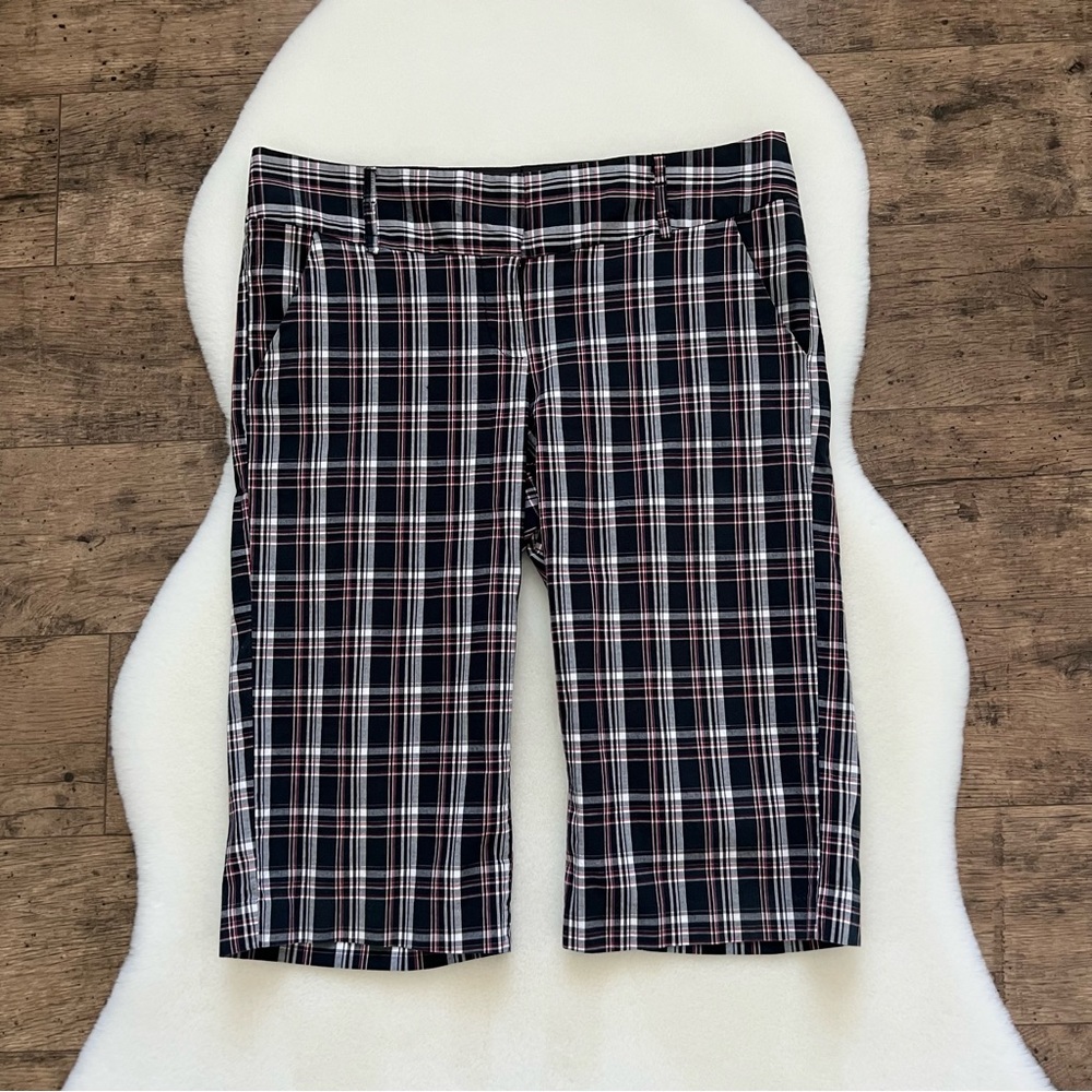 Heart Soul Tartan Plaid Capri Pants Size 11 Y2K